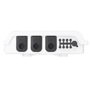 Fiber Access Terminal (BTFAT0411W) White color,  loaded with , 8 X SC/APC - SC/APC - Simplex Adapters , 1 X 1:8 Spliters