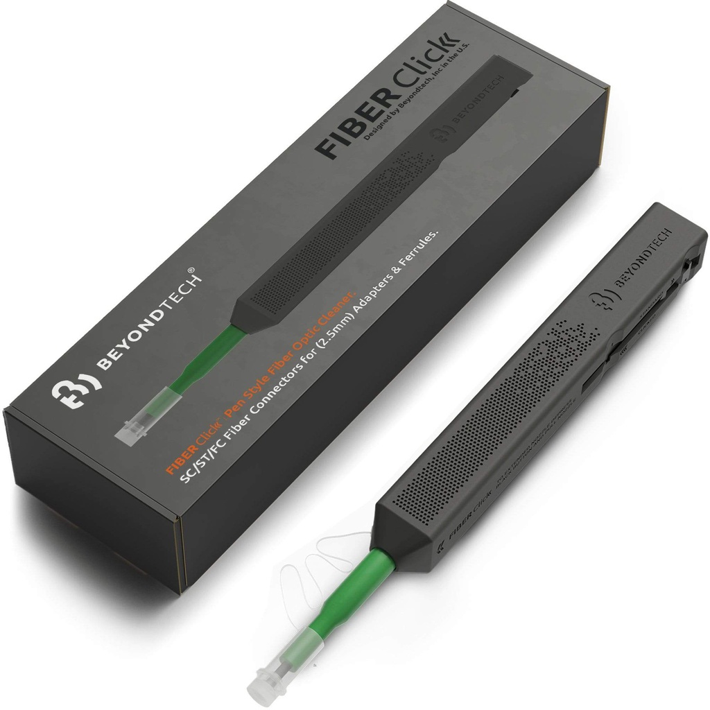 SC Fiber Optic Cleaner Pen 2.5mm White Color Compatible with (SC/ST/FC Fiber Connectors) 