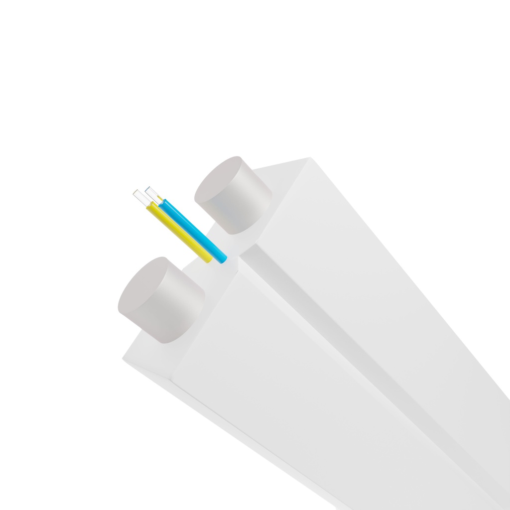 Cable Drop Plano Beyondtech (Blanco) - 1 Hilo - SM OS2 / 9/125 µm, G.657.A2 1 km