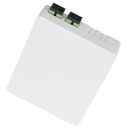 Roseta Óptica (BTOTB0411W) de color Blanco equipada con , 2 Adaptadores SC/APC - SC/APC - Simplex , 2 Pigtails OS2 1M (Amarillo)