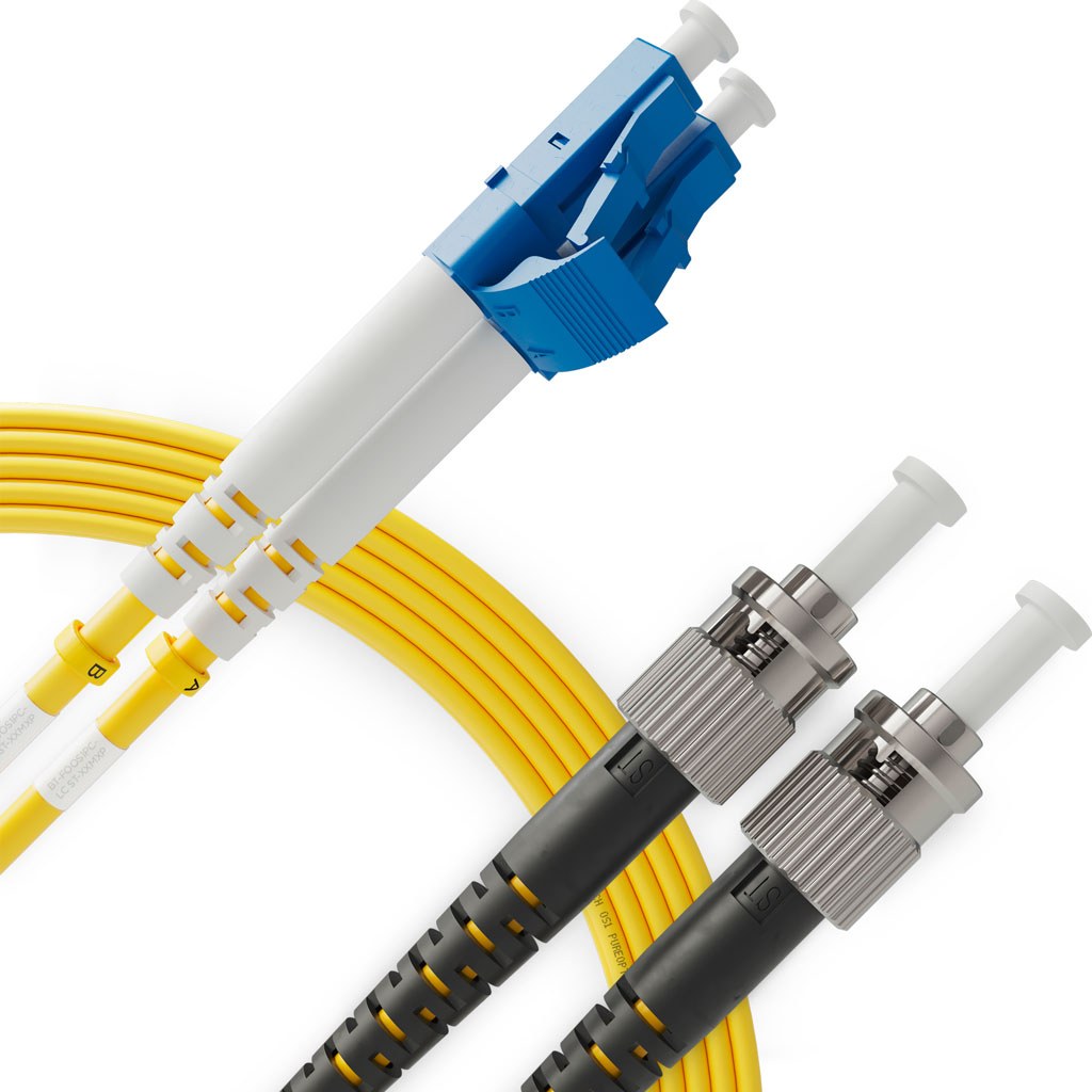 LC to ST Fiber Patch Cable Single Mode Duplex, UPC/UPC, OS1 9/125, 3.0mm LSZH  ( 1 Pack )