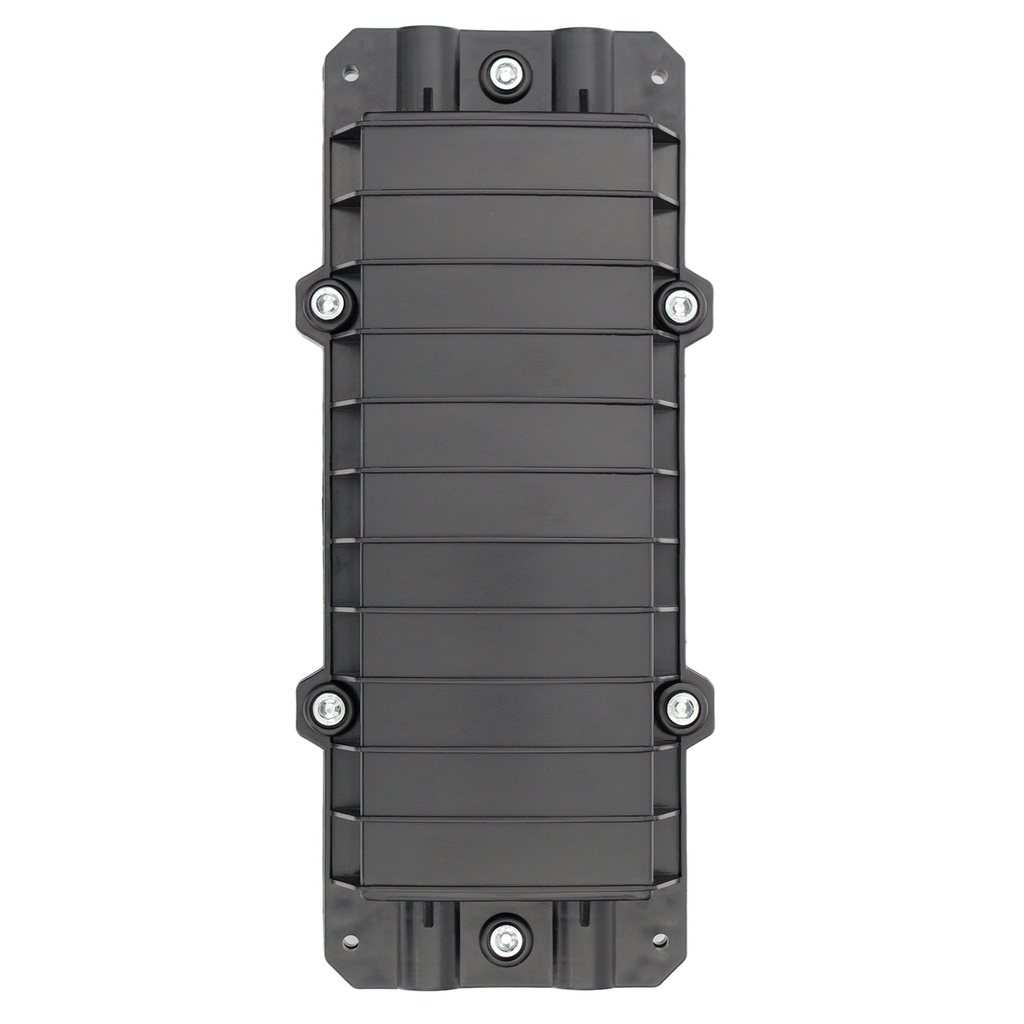 Manga de Empalme Horizontal Mecánico de Fibra Óptica para 48 Núcleos (BTSPC10B) con 2 Bandejas de 12 Empalmes, (Negro)