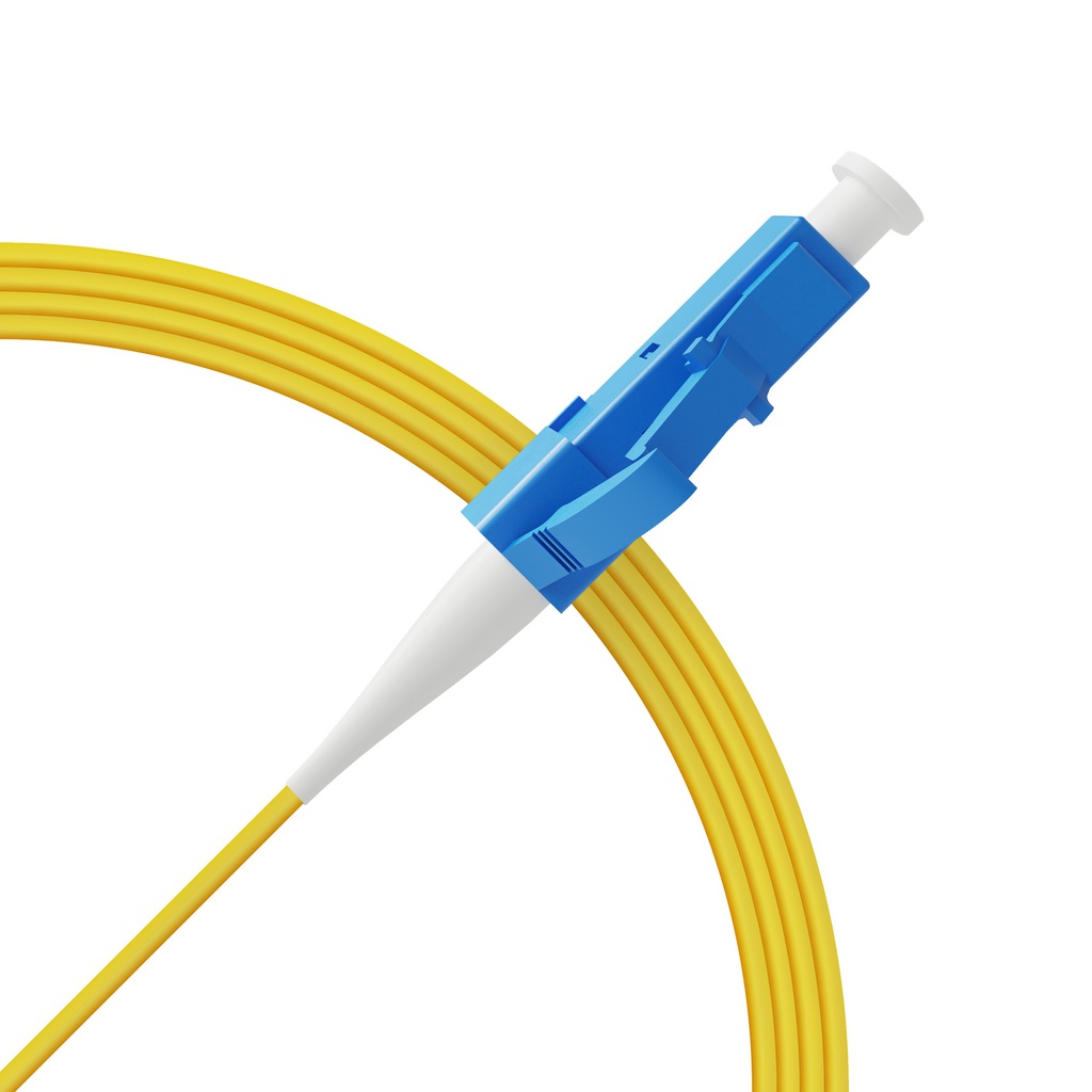 Fiber Optic Pigtail LC/UPC  Single Mode Yellow Color 0.9mm LSZH Jacket - OS2 9/125 - Beyondtech PureOptics Cable Series