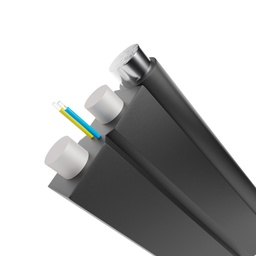 [BTDF8A-LSZHBFS0-2S257-1FWD] Cable Drop Figura 8 Beyondtech (Negro) - 2 Hilos - SM OS2 / 9/125 µm, G.657.A2 1 km