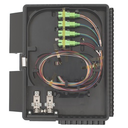 [BTFAT081116011GB] Terminal de Acceso de Fibra (BTFAT0811B) color negro, cargado con 16 adaptadores SC/APC - SC/APC - Simplex y 1 splitter 1:16.