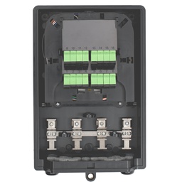 [BTFAT091116011GB] Terminal de Acceso de Fibra (BTFAT0911B) color negro, cargado con 16 adaptadores SC/APC - SC/APC - Simplex y 1 splitter 1:16.