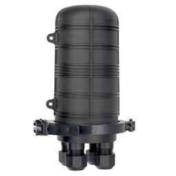 [BTSPC1720B] Manga de Empalme Tipo Domo Mecánico de Fibra Óptica para 24 Núcleos (BTSPC17B) con 2 Bandejas de 6 Empalmes, (Negro)