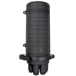 [BTSPC0761B] Manga de Empalme Tipo Domo Mecánico de Fibra Óptica para 144 Núcleos (BTSPC07B) con 6 Bandejas de 12 Empalmes, (Negro)