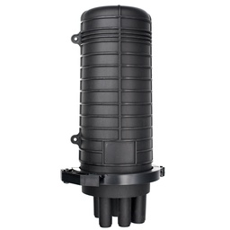 [BTSPC0861B] Manga de Empalme Tipo Domo Termocontraíble de Fibra Óptica para 144 Núcleos (BTSPC08B) con 6 Bandejas de 12 Empalmes, (Negro)